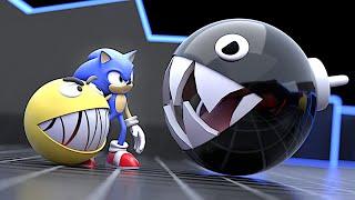 Pacman Maze Mayhem - Pacman and Sonic rescue Ms Pacman