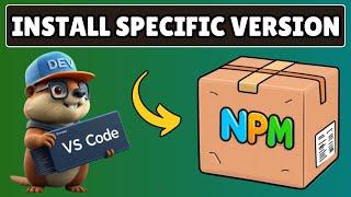 How to Install Specific Version of NPM Package in Visual Studio Code