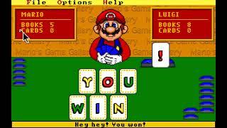 Cheating Mario At Go Fish AGAIN! - Mario's Game Gallery (1995 PC Game)