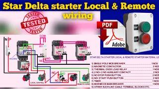 how to connect star and delta in remote | remote control in star delta connection