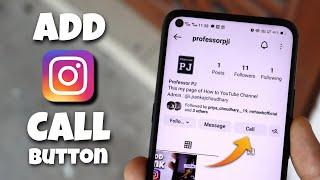 How to Add Call Button on Instagram Profile