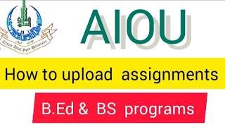 how to upload aiou assignments | aiou assignments upload Karna ka tarika 2024