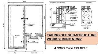 TAKING OFF SUBSTRUCTURE WORKS USING SMM 7 1998(CAVITY WALLS)