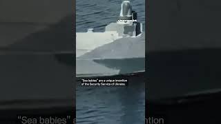 Who damaged the Crimean (Kerch) bridge?  Sea Babies Drone  #warinukraine #shorts