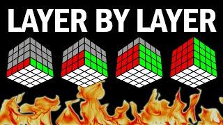 I SOLVED A 4x4 LAYER-BY-LAYER UNDER 1 MINUTE