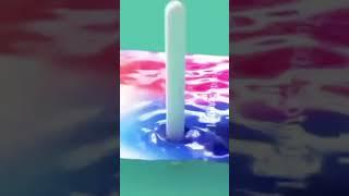 A water animated mobile phone screen