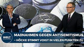 TV-DUELL: Tun wir genug gegen Antisemitismus? Björn Höcke stimmt Mario Voigt in vielen Punkten zu