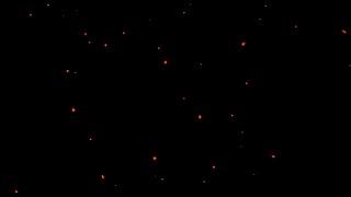 Fire Particles Overlay Black Screen