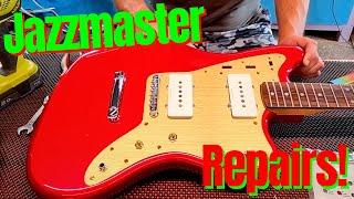 Fixing my Jazzmaster after Rockin' out with a new Drummer!