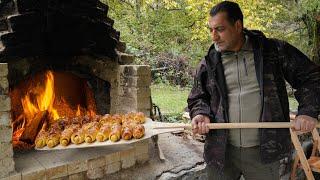 Homemade rustic sausages in a dough of our own production! Alone with nature