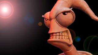 Earthworm Jim sculpting Monster Clay hard