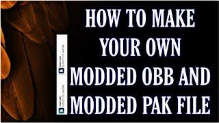 HOW TO MOD OBB AND MOD PAK || TERMUX || UNPACK AND REPACK