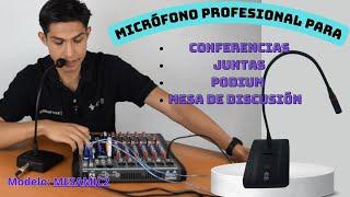 Micrófono Profesional Para Conferencia Podium Debate con Base/ MESAMIC2 Marca LOUDER