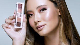 Romantic, Dusty Pink Eyeshadow Look Using the NEW MINI BIBA EYESHADOW PALETTE| Natasha Denona Makeup