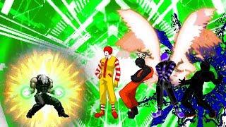 Archimonde (6p) vs Dark Donald, B.B-Donald, TWOH & TWOD | KOF MUGEN