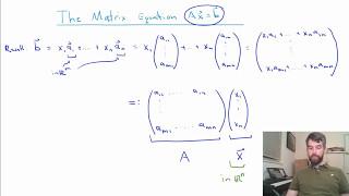 Matrix-Vector Multiplication and the equation Ax=b