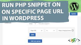 How to Insert PHP Snippet to Specific Page using URL in WordPress | Custom Code | Conditional Logic
