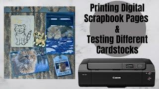 Digital Scrapbook Printing with Canon ImagePROGRAF PRO-300 - DIFFERENT CARD-STOCK TESTING REVIEW