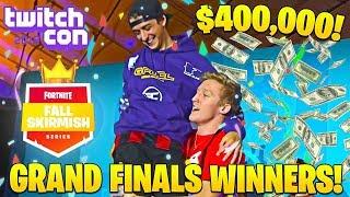 Tfue and Cloakzy Win GRAND FINALS of $1,500,000 Fall Skirmish! (TwitchCon 2018)