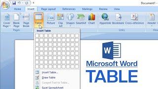 How to Create and Format Table in Microsoft Word | Table in MS Word