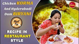 KHAN'S KITCHEN II How To Cook Hyderabadi Chicken Dum Biryani & Chicken Korma II BESTSELLER BIRYANI