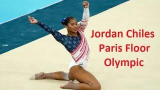 Jordan Chiles USA Paris Floor 2024 Olympic Team Final july 30 #parisolympic #artisticgymnast