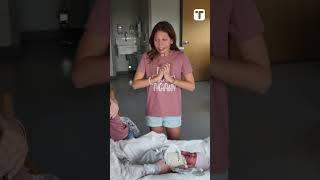 Sisters Have Wholesome Reaction To Discovering Newborn Baby Sibling Is A Boy