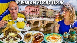 The ULTIMATE Bosnian Food Tour in Sarajevo - BOSNIAN CEVAPI + Balkan Food in Bosnia & Herzegovina