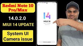 Redmi Note 10 pro/max miui 14 latest update | fix system UI and apps crash problem