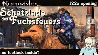 NEVERWINTER: 122x Schatzlade des Fuchsfeuers öffnen - Showcase Opening - Loot Mod29 PS4/PS5 deutsch