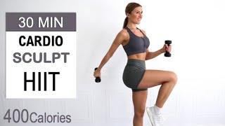 30 Min Cardio Sculpt HIIT with Light Weights | Full Body Fat Burning | High Intensity | No Repeat