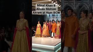 Minal Khan and Ahsan Mohsin Akram at Hum BCW Fashion Week 2022 #lollywood #minalkhan #bcw2022 #paki