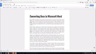 How To Convert Google Docs to MS Word (60 Secs)