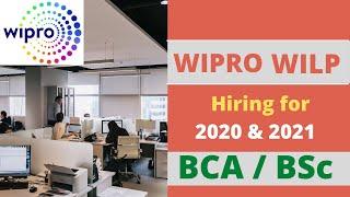 Wipro WILP 2020 & 2021 |   Massive Off Campus Hiring  For BSc And BCA | #wiprowilp