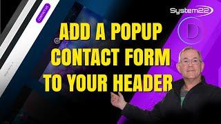 Divi Theme Add A Popup Contact Form To Your Header