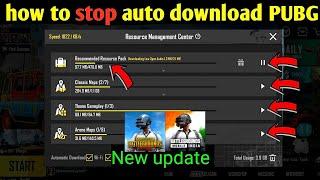 How To Disable Automatically Download In PUBG-MOBILE ( Version  And Above)