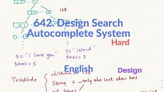 LeetCode 642. Design Search Autocomplete System Explanation and Solution