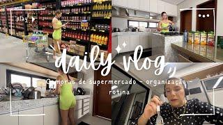 Compras de supermercado, organizando cozinha, almoço, dieta, trabalho e estudo | Ursula Andress