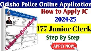 How to Apply Odisha Police Junior Clerk// Junior Clerk Online Registration// Step by step