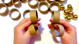 НОВОГОДНИЕ Поделки из втулок Своими руками | Diy Christmas crafts | artesanías de basura