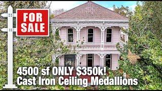 FOR SALE: 1877 ITALINATE!! CAST IRON CEILING MEDALLIONS, WHAAAATT!?!? You’ll never see these again!