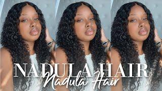 QUICK & EASY CURLY HD CLOSURE INSTALL! PERFECT JERRY CURLY WIG! FT. NADULA HAIR