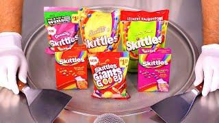 Too Many Skittles? Watch These Turn Into Ice Cream Rolls (ASMR)