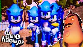 CLONING SONIC (Movie Version) | Hello Neighbor Mod