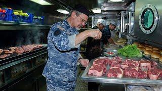 How Navy Chefs Cook UNDERWATER Inside $13 Billion Nuclear Submarine