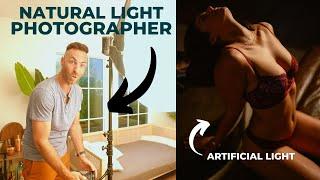 NATURAL LIGHT Boudoir Photographer tries ARTIFICIAL LIGHTS for a Boudoir Shoot - Zhiyun G200