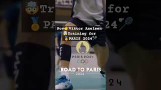 Paris 2024 - Viktor Axelsen Training  #axelsen #badminton #badmintonlovers #paris2024