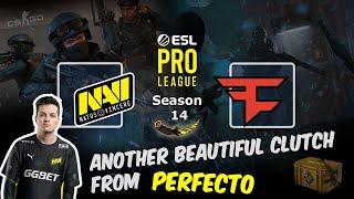 Another beautiful clutch from Perfecto 1vs4 on Nuke, NAVI vs FaZe, ESL Pro League Season 14