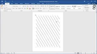 How to Insert Diagonal line Into Table or Page in Word