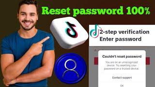 How to reset password tiktok account without email | tiktok account login without password number